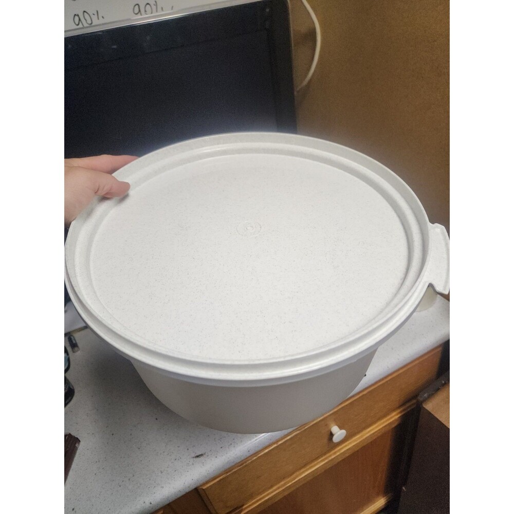 VTG Tupperware Cake Taker 12" with lid Round Storage Carrier